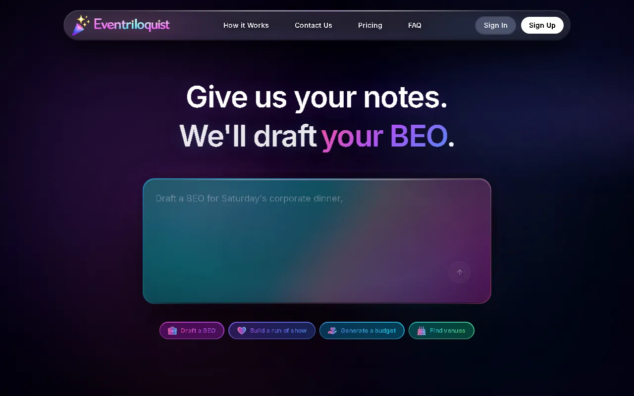 Screenshot of Eventriloquist